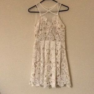 Francesca’s all over lace with sheer top